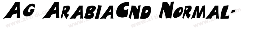 AG ArabiaCnd Normal字体转换